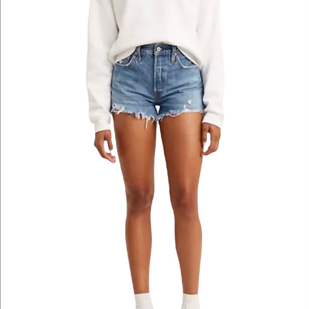 Levi’s 501 Distressed Denim Shorts